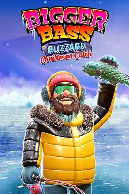 New Bigger Bass Blizzard slot, ice fishing theme with dollar collection