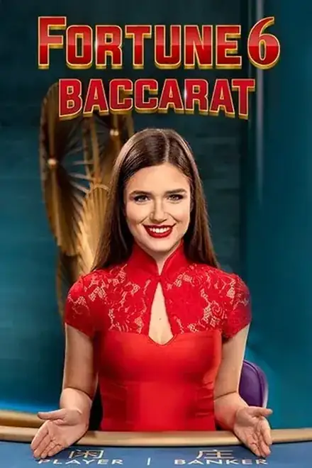 Fortune 6 Baccarat live table with its side bet on the six