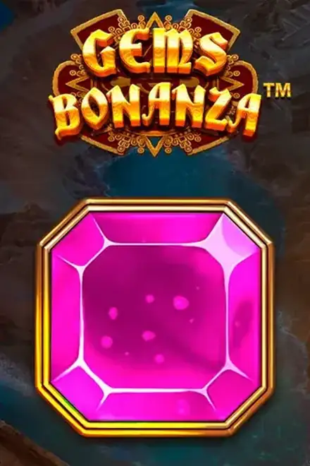 Gems Bonanza slot and its eight row grid of precious stones